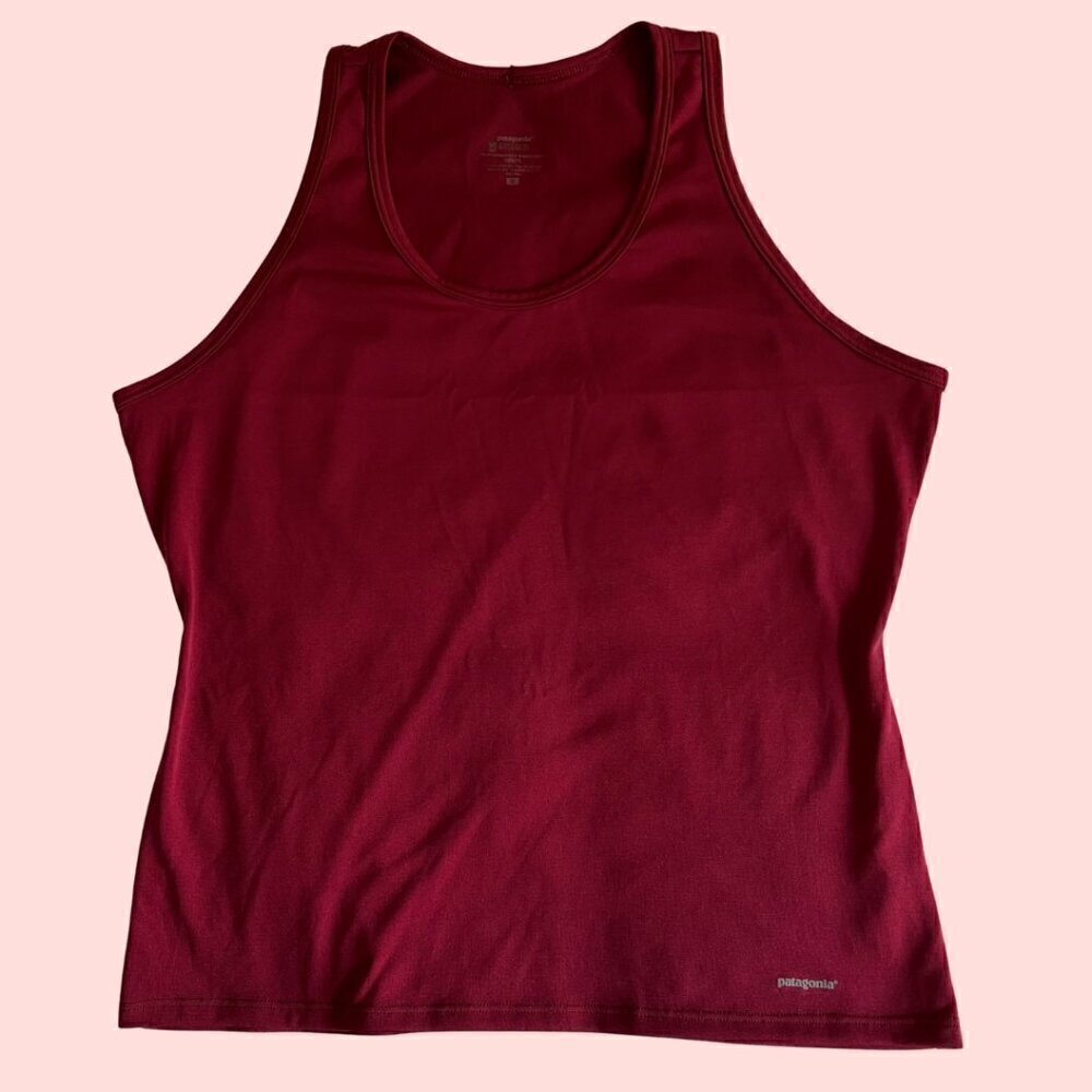 Patagonia Red Women's Performance Base Layers Tank Top - Size M